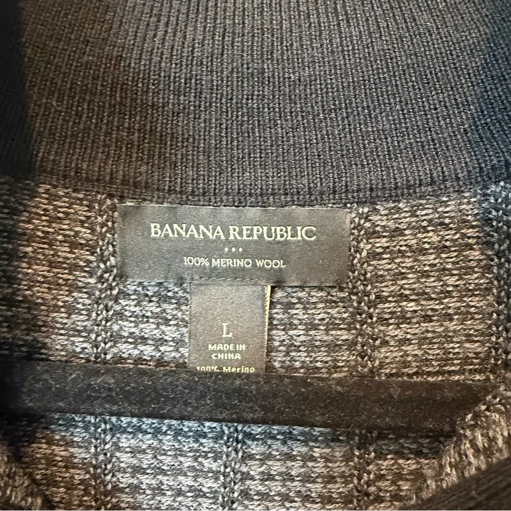 Banana Republic 100% Merino Wool Pull Over Sweater Mens Size Large Preppy